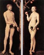 CRANACH, Lucas the Elder Adam and Eve 01 oil painting on canvas